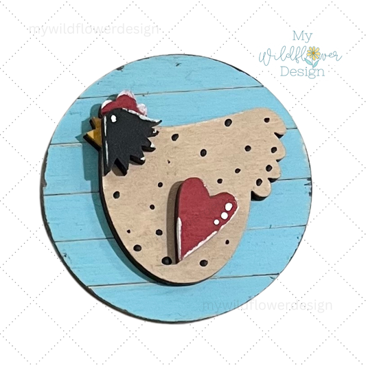 Barnwood Chicken Interchangeable Insert