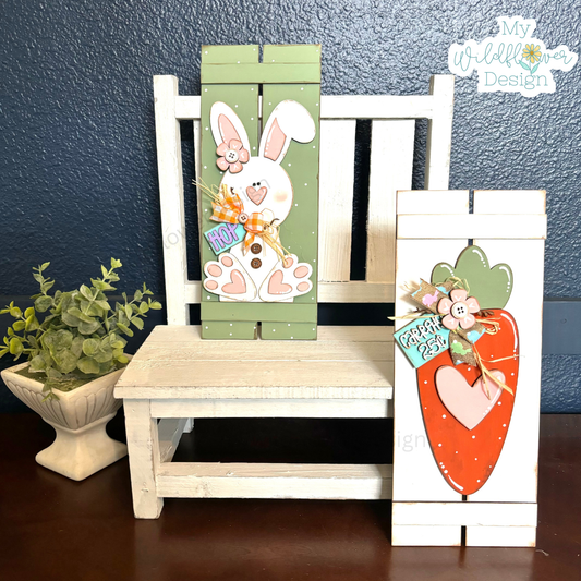 Bunny & Carrot Pallet Leaner