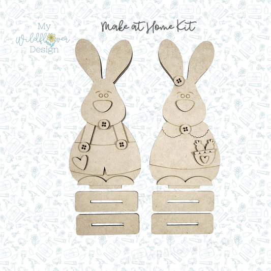 Make at Home - Vintage Bunny Couple Collection