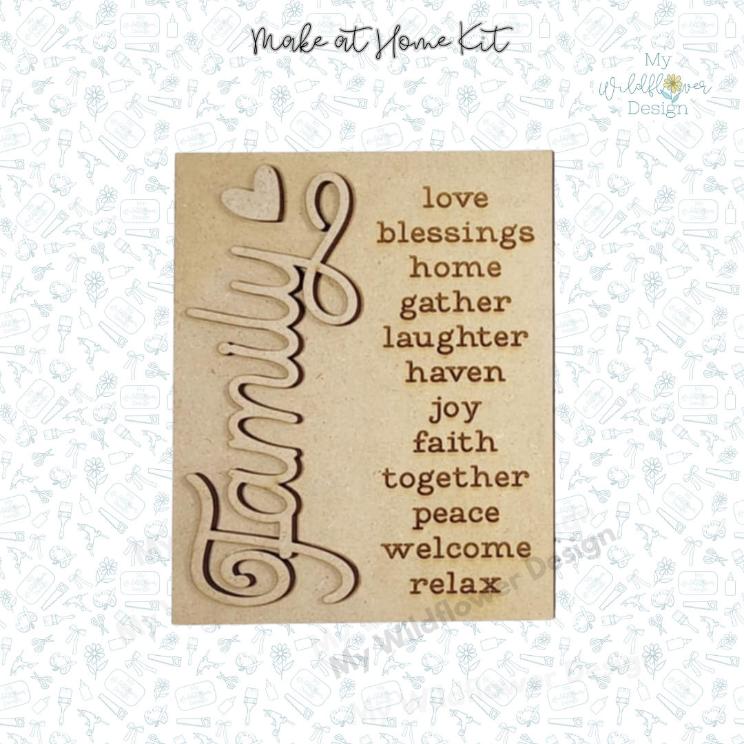 Make at Home Kit - Home is where the Heart is Collection Interchangeable