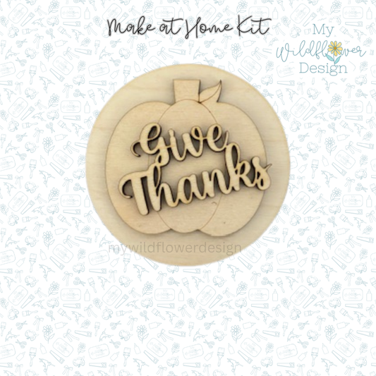 Make at Home Give Thanks Interchangeable Insert