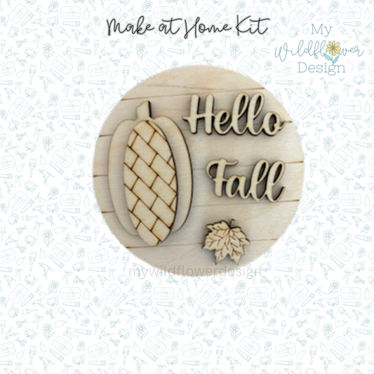 Make at Home Hello Fall Interchangeable Insert
