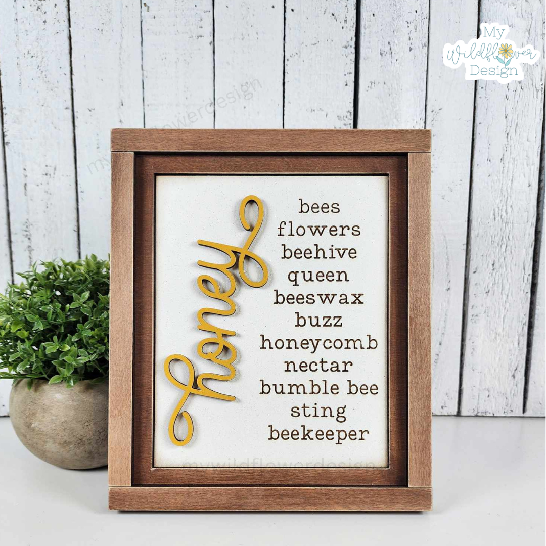 Hello Honey Interchangeable Signs