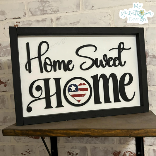 Home Sweet Home Interchangeable Sign Frame
