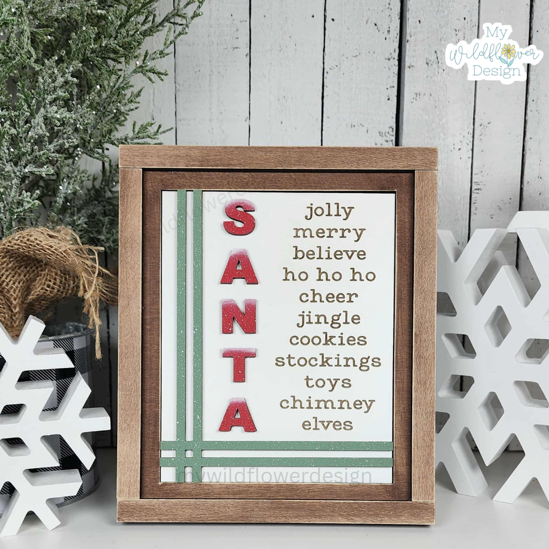 Santa Approved Interchangeable Signs