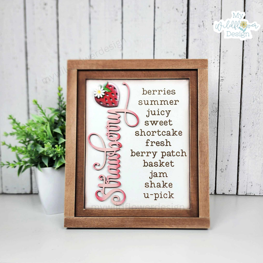 Strawberry Interchangeable Signs