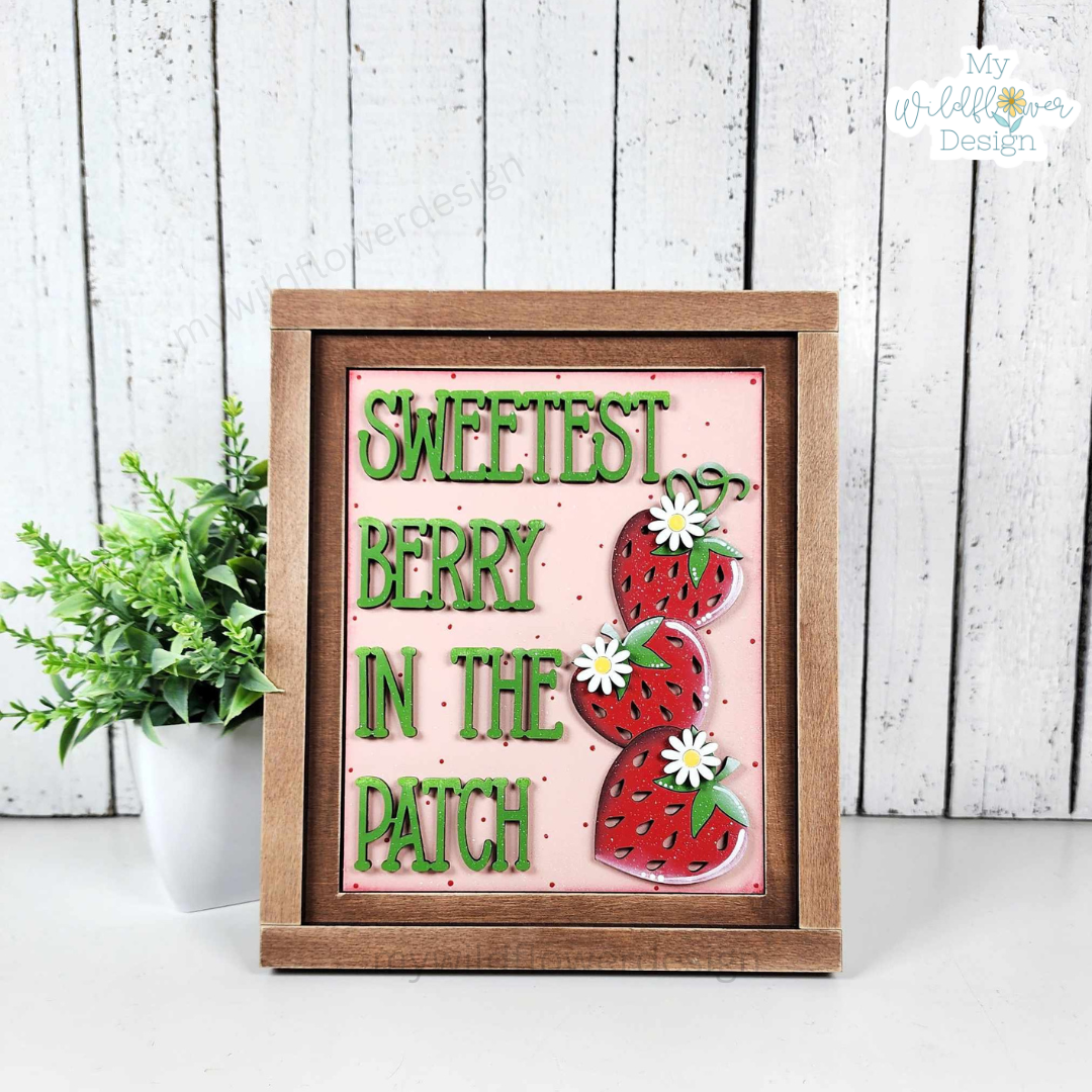 Strawberry Interchangeable Signs