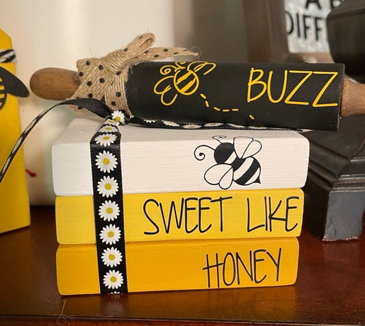 Bee Mini Book Stack